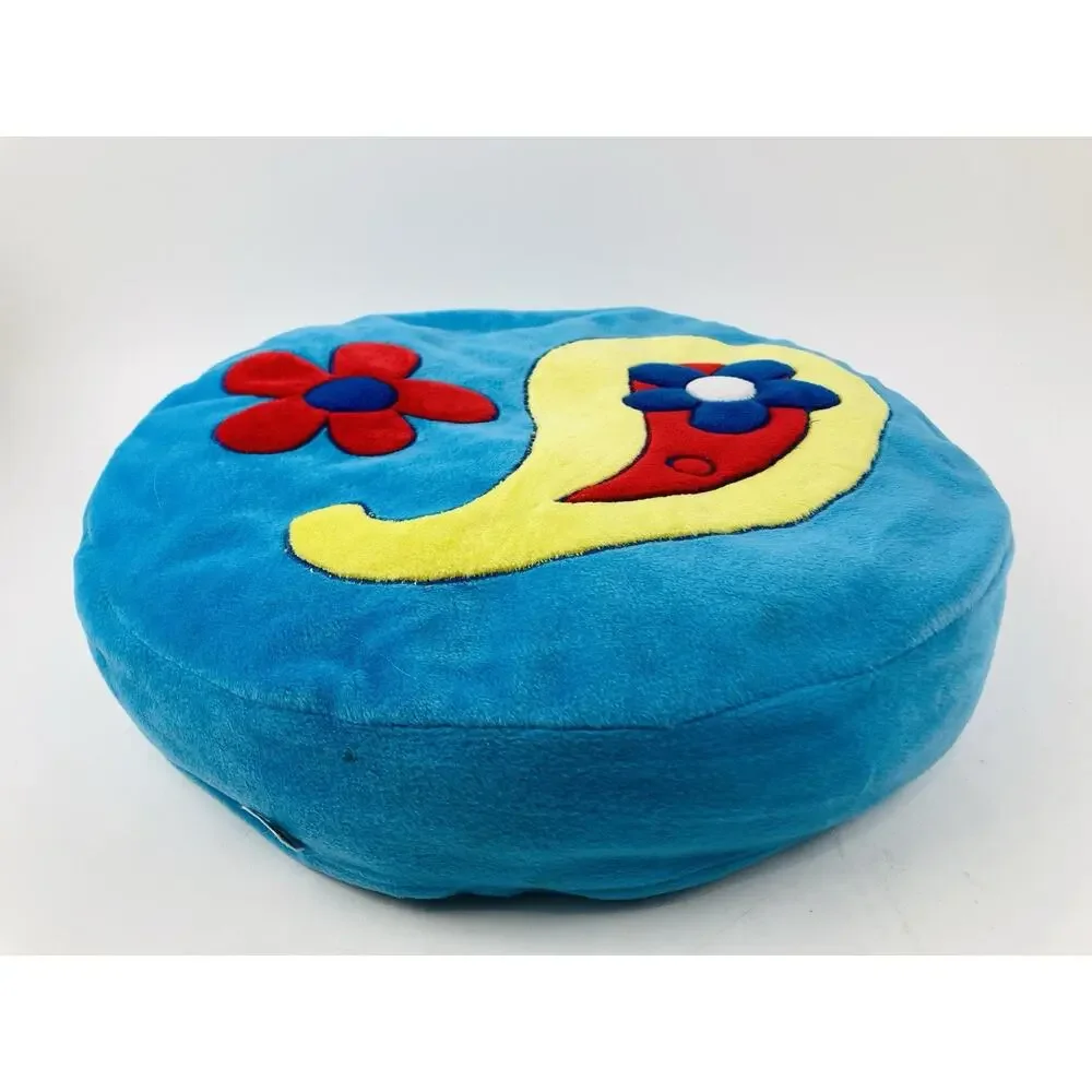 1998 GMA Access Rare 90s Y2K Paisley pillow 16” Dia Vibrant Funky Retro Cushion
